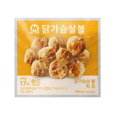 미트리 닭가슴살 볼 치즈, 100g, 14개