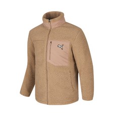 PUMA Essential絨毛刷毛夾克 米色