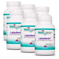 뉴트리콜로지 락토페린 이뮨 펩타이드 프롬 콜로스트럼 초유 캡슐 Nutricology Laktoferrin, 6개, 120정