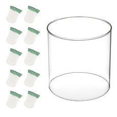 프로판 랜턴 맨틀 10개 및 유리 글로브 교체 부품 1개 콜맨 등유 랜턴과 호환 교체품 야외 캠핑 랜턴에 적합, 프로판 랜턴 맨틀 10개 및 유리 글로브 교체 부품 1