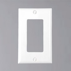 偉益直銷 PC塑料面板開關插座面板 美標認證 美規美式復古白色空白面板 NR13, 1個, 一位方形(面板)