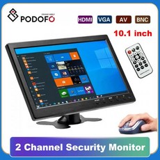 Podofo 차량 lcd 모니터 후방 10.1\" LCD HD 미니 TV 컴퓨터 디스플레이, EU Plug, 미국