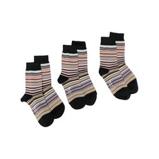 폴스미스 인타르시아 니트 스트라이프 양말 3팩 세트