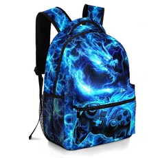 Moduyok 남아 및 남아용 학교 백팩 어린이 청소년 초등학교 중학생 책가방 만 6-18세 아이스하키 원사이즈 456690, 드래곤 게임