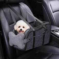 LINDIY 멀티펑션 휴대용 차량 펫 캐리어, 1개, 블랙