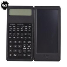전자 메모 계산기 패드 6.5 LCD 화면 쓰기 태블릿 접이식 과학 스타일러스 펜이있는 디지털 드로잉 태양열, [01] A