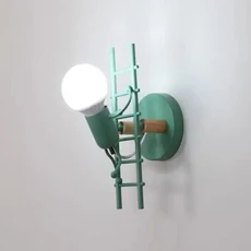 LED 유리 전등 갓 E27 나무 벽 램프 침실 머리맡 홈 거실 복도 발코니 조명기구, G, Warm light