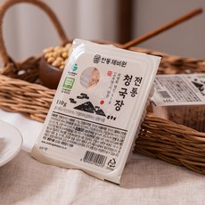 [최명희명인_안동제비원] 명인손맛 간편하게 소포장된 전통청국장 110g, 4개