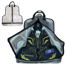 낚시 플로팅 베스트 전용 커버 PVC 방수 방진 구명복 조끼 보관 수납 파우치 가방