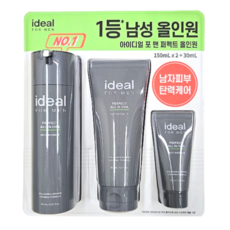 아이디얼 포 맨 퍼펙트 올인원 150ml x 2 + 30ml, 1