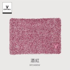 體溫魔術師 羽毛刺繡柔感圍脖 素面保暖脖圍 秋冬柔軟舒適圍巾, 酒紅, 1個