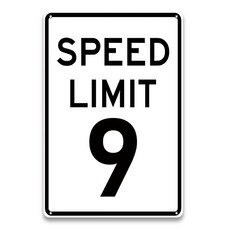 LIZATIC Speed Limit 55 표지판 - 침실용 재미있는 거리 표지판 실외용 빈티지 금속 사인 차고용 생일 장식 55개 남자 동굴 벽 장식 55세 남성 여성, 9-화이트/블랙