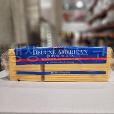 커클랜드 아메리칸 슬라이스 미국 디럭스 노란치즈 코스트코 (아이스박스), 2.27kg, 1개