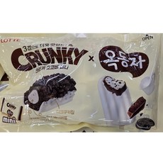 롯데 크런키 초코바 미니 옥동자 275g 초콜릿 과자 간식 디저트, 1개