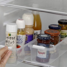 냉장고 정리함 플라스틱 슬림 다용도 냉장고 수납함 식품 싱크대 조미료 보관함 칸막이 바스켓 서랍 틈새
