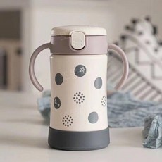 릿첼 스테인리스 슬림 머그 richell 빨대 컵 텀블러 240ml (색상 분류-B1873 패킹 1개), 2. 물룩무늬