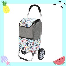 NEW 초경량알루미늄합금/바퀴달린장바구니/대용량35L/시장바구니캐리어 /쇼핑카트/핸드 카트/손수레, 그레이, 3개