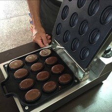 電力式電熱式咖啡豆造型鬆餅機咖啡豆機雞蛋糕爐鬆餅機卡通雞蛋糕脆皮紅豆餅機創業輔導教學, 咖啡豆造型