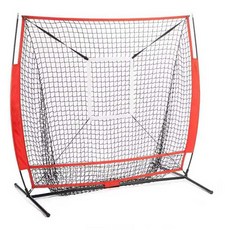 야구 피칭 그물 야구망 안전망 연습장 트레이닝 훈련, 1개, 레드 1.5x1.5m (받침대 미포함)