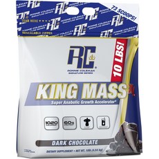RONNIE COLEMAN 聯名系列King mass XL蛋白補充粉 黑巧克力口味, 1個, 4.54kg