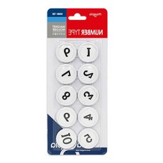 코벡사 숫자 자석홀더 35mm 1~10 원형 번호 메모홀더 화이트보드