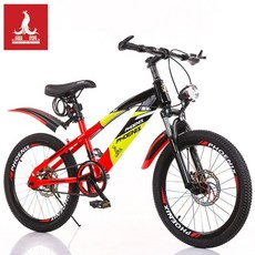 20인치 아동용 자전거, 18인치, 레드 싱글 디스크 스포크휠