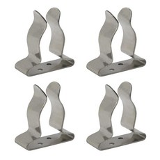 [ 708100 ] 세메탈 4피스 보트 후크 스프링 클램프 홀더 304 스테인리스 스틸 마린 클립-실버 (빅)