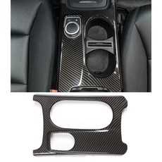 碳纖維紋 中控台杯架面板 黏貼塑膠硬飾蓋 適合 13-19 C117 CLA W176 A 14-20 X156 GLA