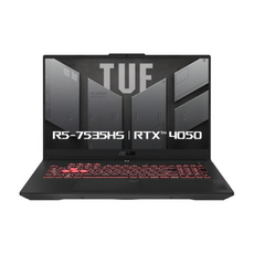 에이수스 2024 TUF A17 17.3 라이젠5 지포스 RTX 4050, Mecha Gray, 2560GB, 32GB, Free DOS, FA707NU-HX063