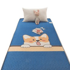 透氣立體乳膠床墊 記憶棉抗壓層 雙面四季可用, 藍柯基, 10cm