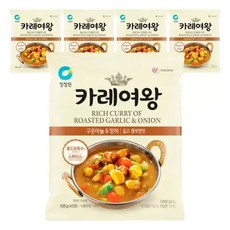 청정원 카레만들기 카레여왕 마늘양파분말 /, 5개, 108g