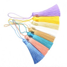 Makhry 8pcs 16cm/6.28 인치 귀여운 Chun Makhry 8pcs 16cm/6.28 inch Cute Chunky Tassels Soft Elegant Handma, 혼합1 라이트