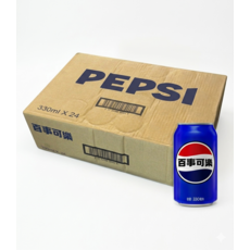 百事可樂 330ml X 24罐 碳酸飲料, 24個, 330毫升
