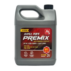 에이원케미칼 물없이 바로 쓰는 프리믹스 부동액 냉각수 적색 3리터, 3L, 1개