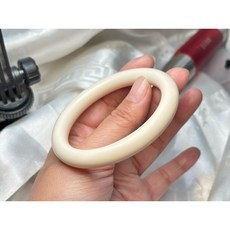 保真 純天然 拼接 完美 完整 冰料3A 牙心 猛獁象牙 圓骨 美人鐲, 1個