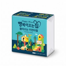 행복이오는집 뽑아쓰는 키친타올 3겹 100매 50개 팝업 키친타월