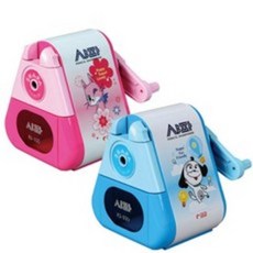 샤파연필깎이Ki100 연필깎이, 분홍색+모나미연필5본입1세트증정, 1개