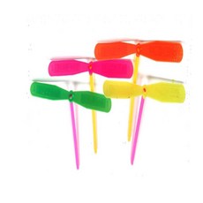 잠자리 프로펠라 8x19cm 플라잉완구 빙글빙글프로펠라날리, 10개