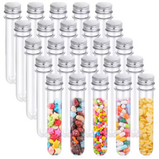 다용도 투명 바이알 플라스틱 시험관 공병 캔디 액체 보관 케이스 튜브 (N1612)