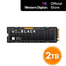 WD BLACK SN850X 히트싱크 M.2 NVMe SSD, 2TB 2TB