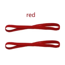1/2/3/5pcs 여성 Sweatbands 축구 요가 순수 헤어 밴드 Anti-slip 고무 얇은 스포츠 머리띠 남자 액세서리, 12 red-2pcs