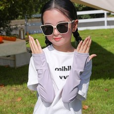 夏季防曬冰袖袖套，兒童寬鬆冰袖，男孩女孩夏季防紫外線護臂神器，薄款透氣寶寶防曬袖套