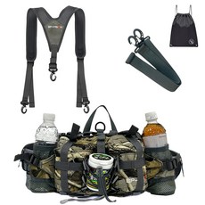 벨오라 라이트 숄더 힙색 등산배낭 트래킹 방수 스포츠슬링백 등산보조가방 소형배낭+PGN짐쌕(블랙), BLA_카모