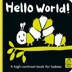 Hello World!: A High-Contrast Book for Babies Board Books, Tiger Tales