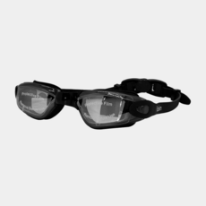 라쿤스위밍 물안경 미러 수경 수영 이지 버클 RSG-01, 1개, 노미러 블랙