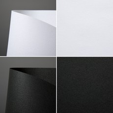 탄트셀렉트 - 블랙앤화이트 엠보싱 컬러지 116gsm - 109x78cm - 10 매 (운모패턴) + DS, 1팩, 화이트