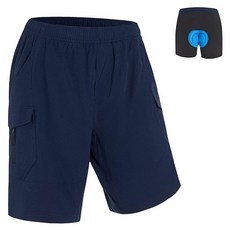 Ksmien 남성용 산악 자전거 반바지 3D 패딩 MTB 사이클링 경량 루즈핏