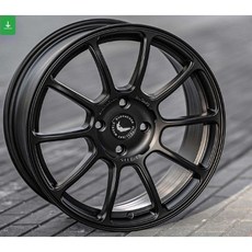 德國 SUMMA 5/112 18吋 鋁圈 GOLF skoda octavia 消光黑 絕版 類ZE40, 1個