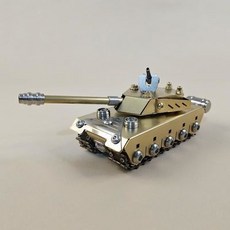 金色坦克模型 金屬玩具擺件, 1個, 收藏禮物金屬玩具中控臺裝飾擺件