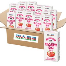 파스퇴르 딸기우유, 190ml, 12개